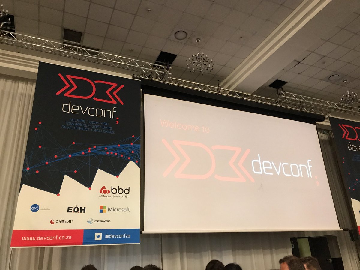 johanbisschoff's tweet photo. Excited for the start of @devconfza https://t.co/UkPBm16Rst