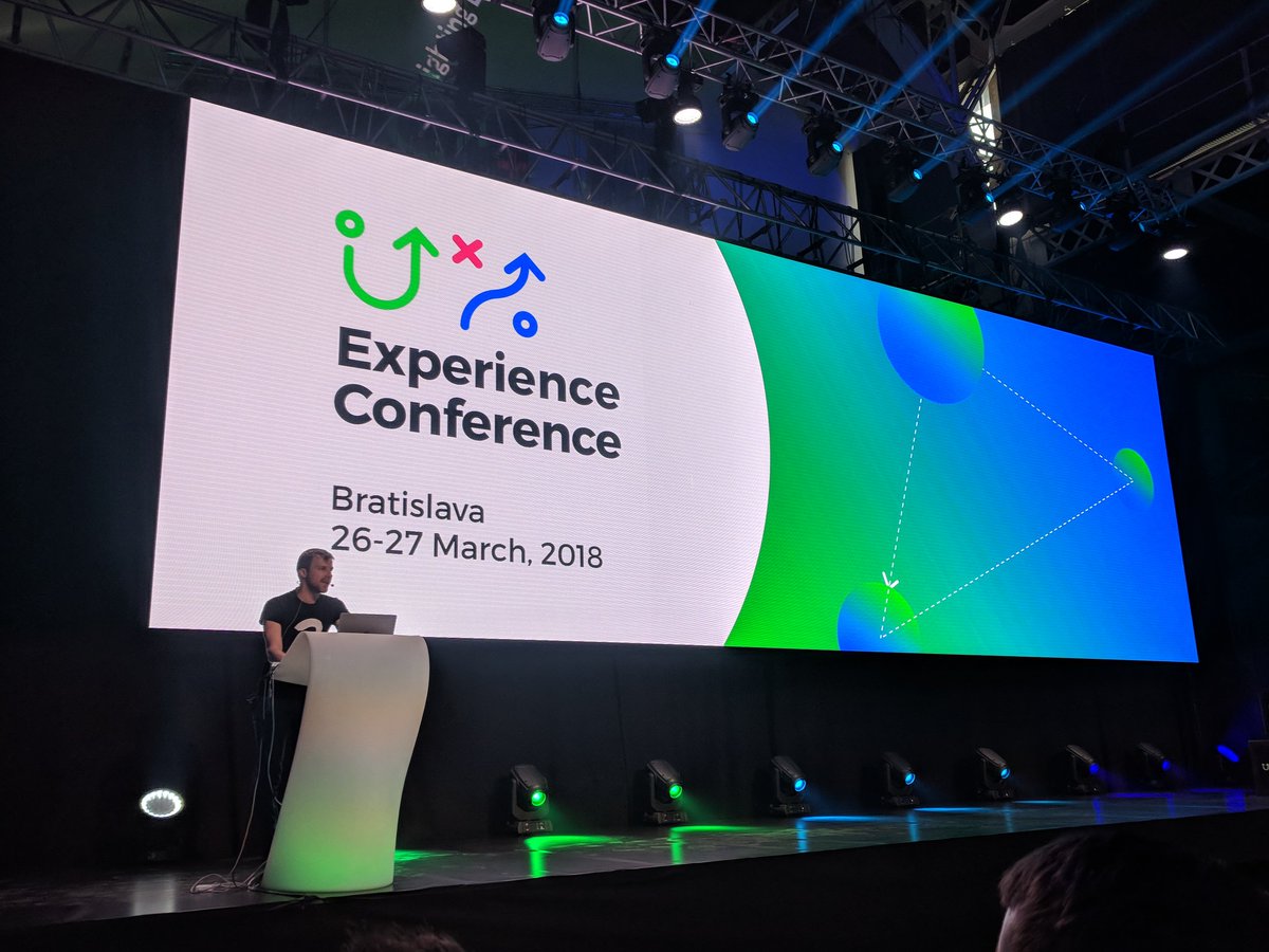 Kicking off <a href="/exconfba/">ExperienceConference</a> 2018 with <a href="/michalblazej/">Michal Blazej</a> 🎉