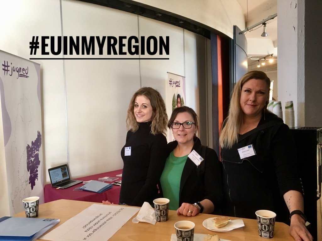 JagmedS's tweet photo. Projekt #jagmed på plats i Norrköping för konferensen #EUinmyregion https://t.co/AG6UPJ59ap