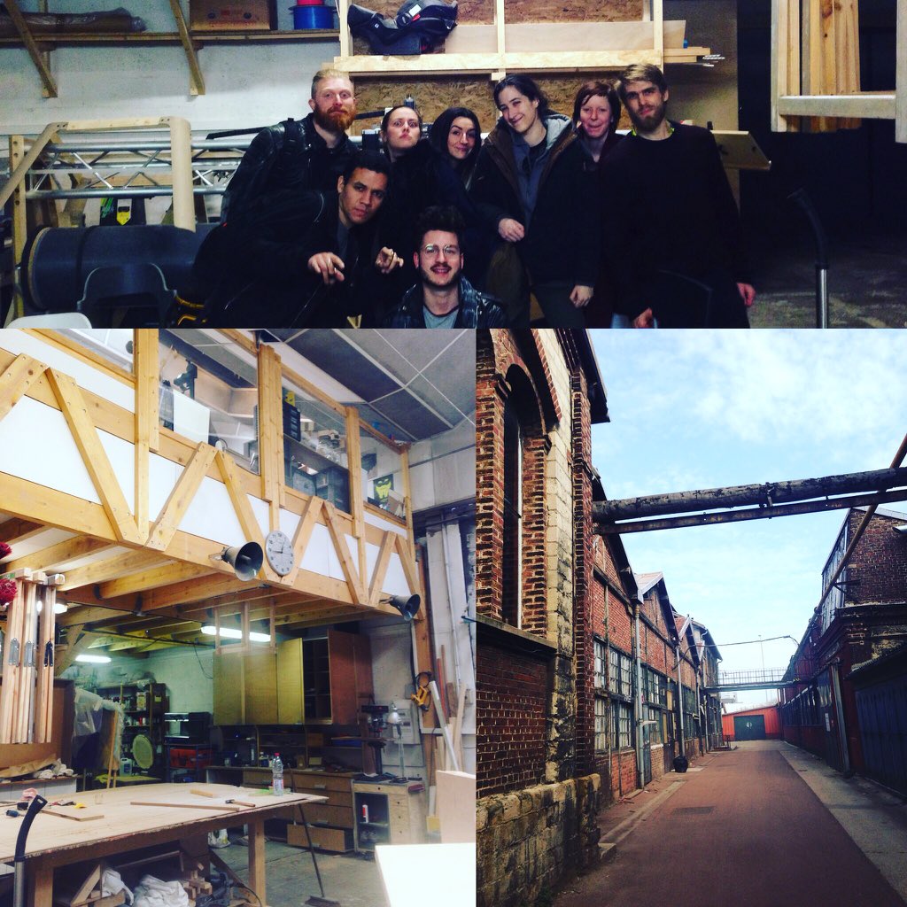 lamaincollectif's tweet photo. Merci à Arthur Baude et à Thomas Verhaag de nous avoir prêté leur atelier pour l'AG de La Main ! #Saint-Denis #artisanat #onygo2018 https://t.co/J0ZVB8mk7o