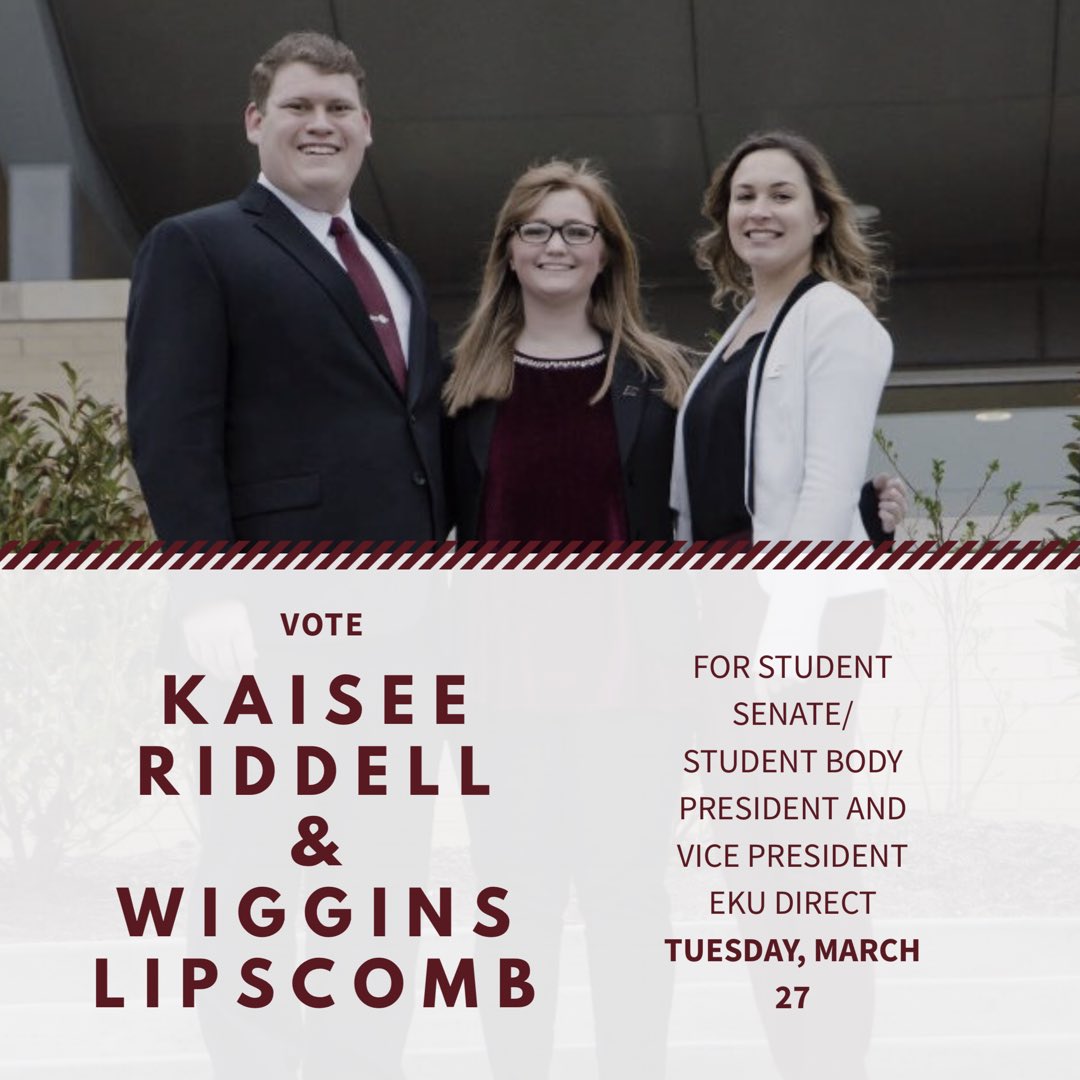 Kaisee5's tweet image. Everyone take a couple minutes today to log on to EKU direct and vote for myself and @WigginsLipscomb !