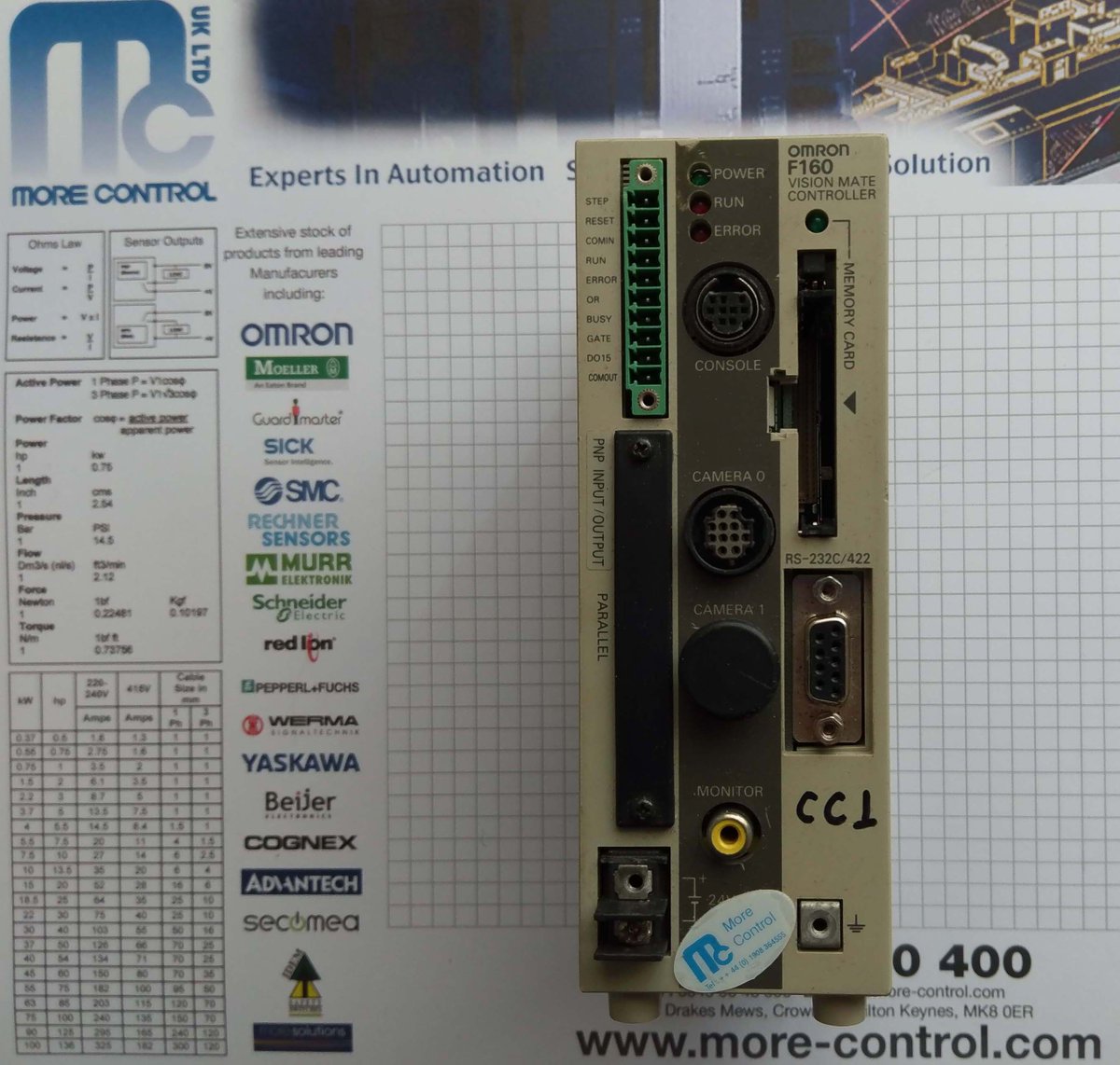 A blast from the past today, we’ve just set up an @OMRON F160 #visionsystem. We can still support #Omron #F150 and #F160 installations.