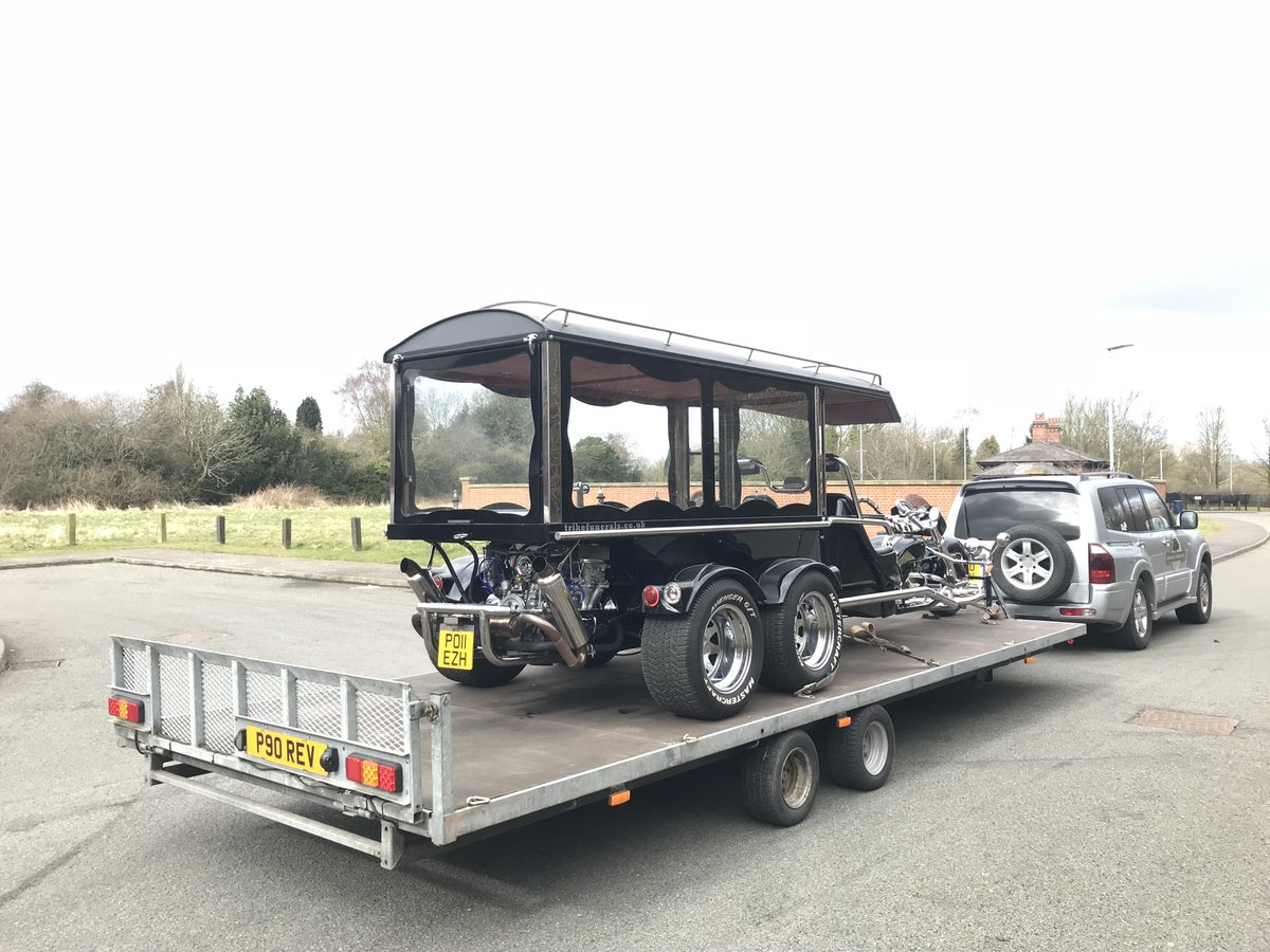 trikefunerals's tweet photo. We've updated https://t.co/hTY40slKkx  and we are back out on the road after an extrended rebuild and respray. Our trike based hearse will never be as popular as the motorbike hearse, but those who love it, love it! https://t.co/ysO3b8uYtf