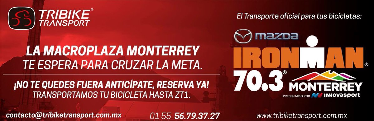 TriBikeTransMx's tweet photo. Reserva hoy! @IronmanMexico #atletacompletofamiliacompleta #TransporteOficial #703Monterrey https://t.co/m4gk8dtFMK