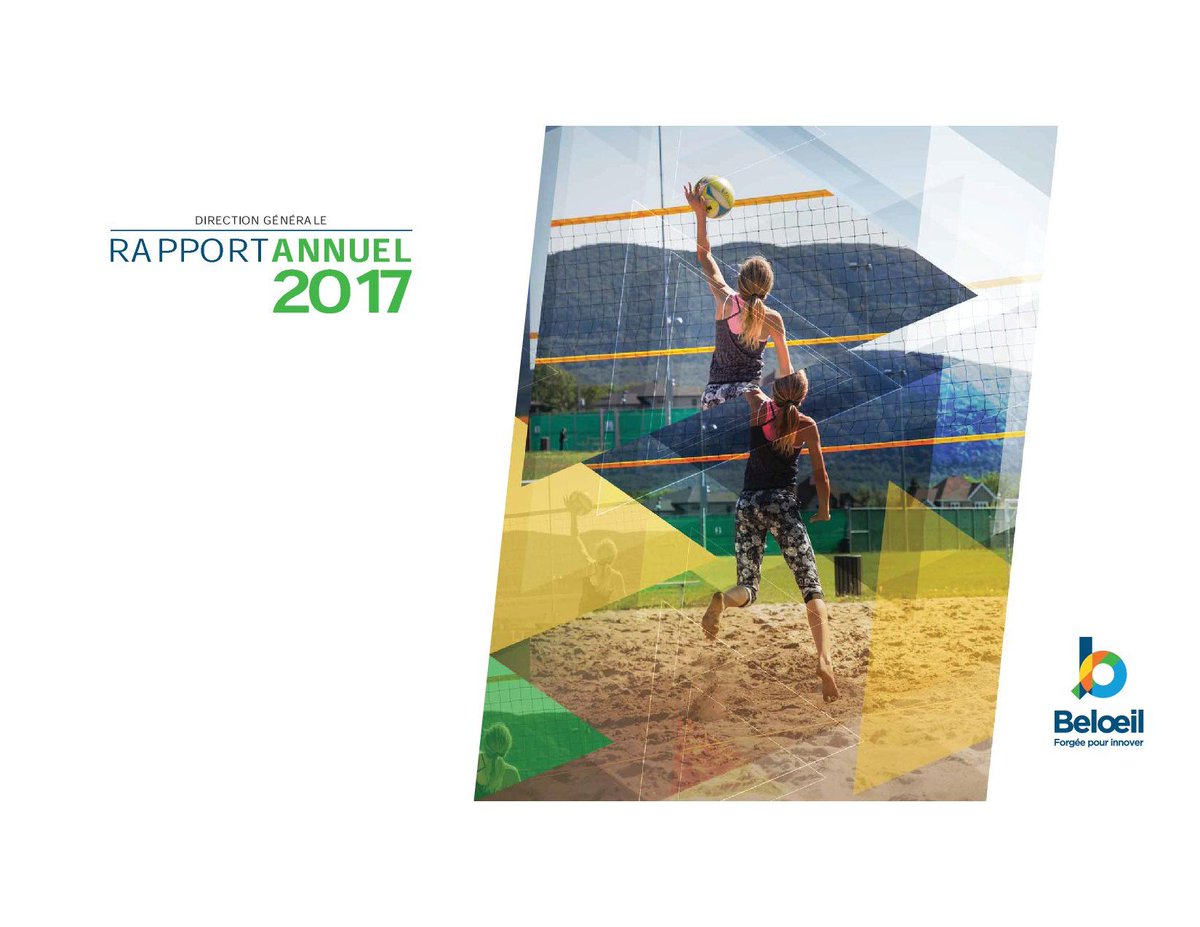 Consultez le rapport de la direction générale de la Ville de #Beloeil sur les activités des services municipaux au courant de l’année 2017. bit.ly/2pIH5O0