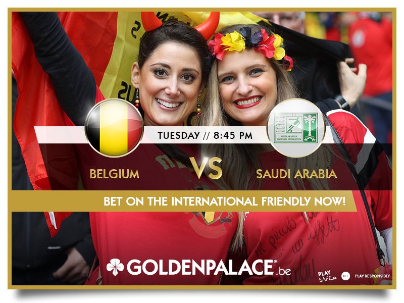 GoldenPalaceBE's tweet image. Zet €10 in op 'Totalen: 6 of Meer' en win €60 met België - Saoedi-Arabia als je een doelpuntenfestijn verwacht! bit.ly/2G7RixP #BELSAU #IntFriendlies