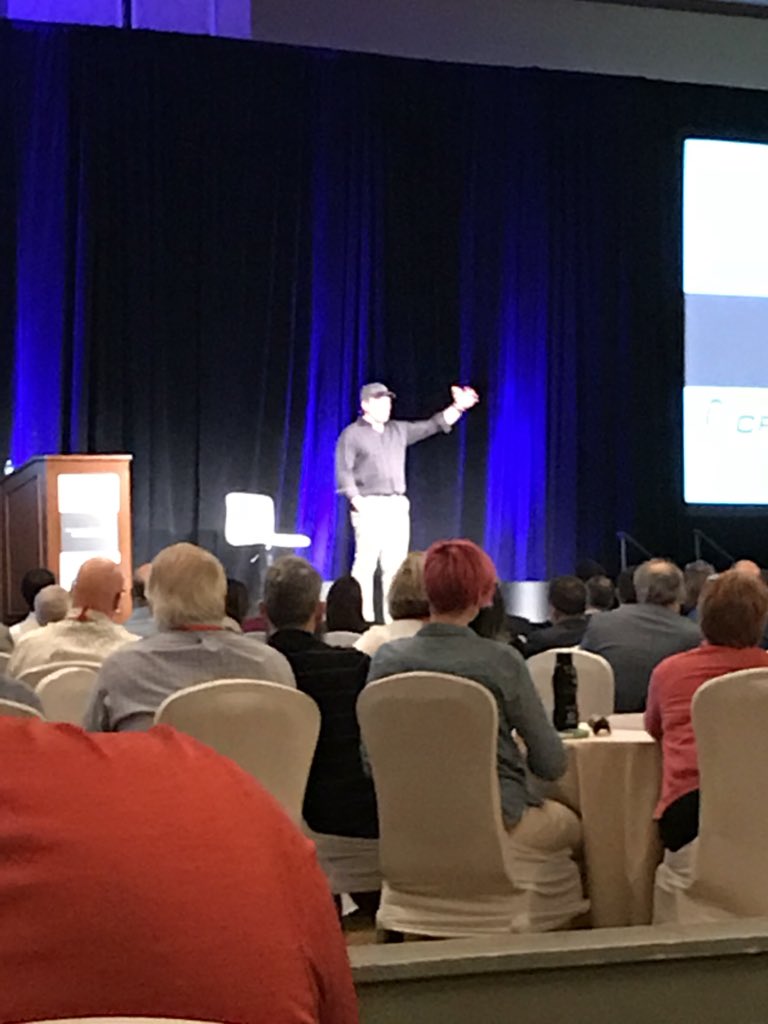 commercialparts's tweet photo. Keynote speaker @mikeroweworks at the #ESIS2018 conference was great! https://t.co/LGvNgIMPWR