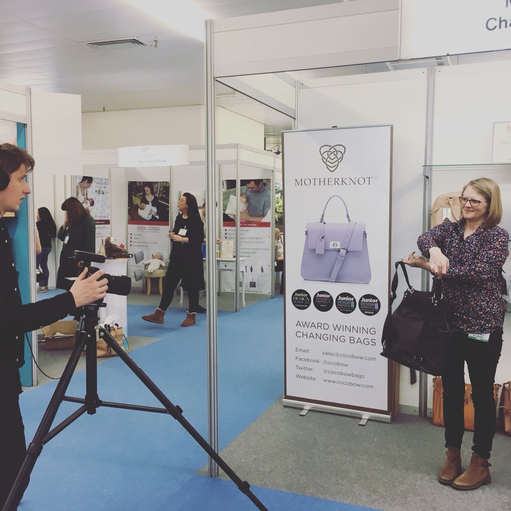 CocoBowBags's tweet photo. The #colbychangingbag is a big hit at the show, so much it was selected to be featured. #changingbag #diaperbag #mummybag https://t.co/TjiW9ArvpF