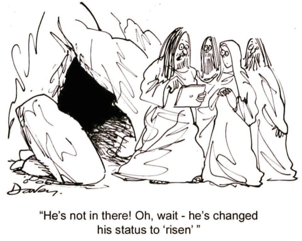 EXCEEDintl's tweet photo. If Easter had begun in modern times... https://t.co/HEMKdctJ6b