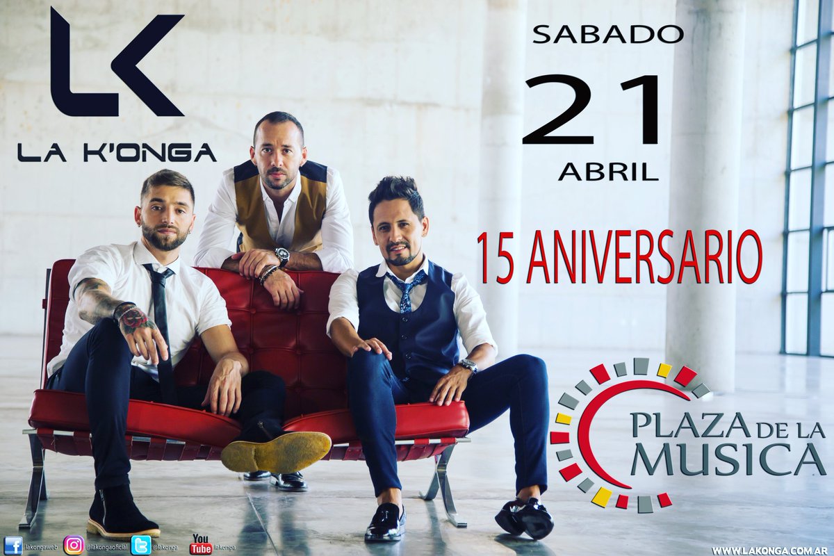 lakonga's tweet photo. 🗣Se vienen los 15 de #lakonga! En una noche llena de sorpresas!🍾🥂 @PlazaDeLaMusica @CuartetoEnPlaza 
👉Anticipadas @edenentradas https://t.co/niRF4hBAnI