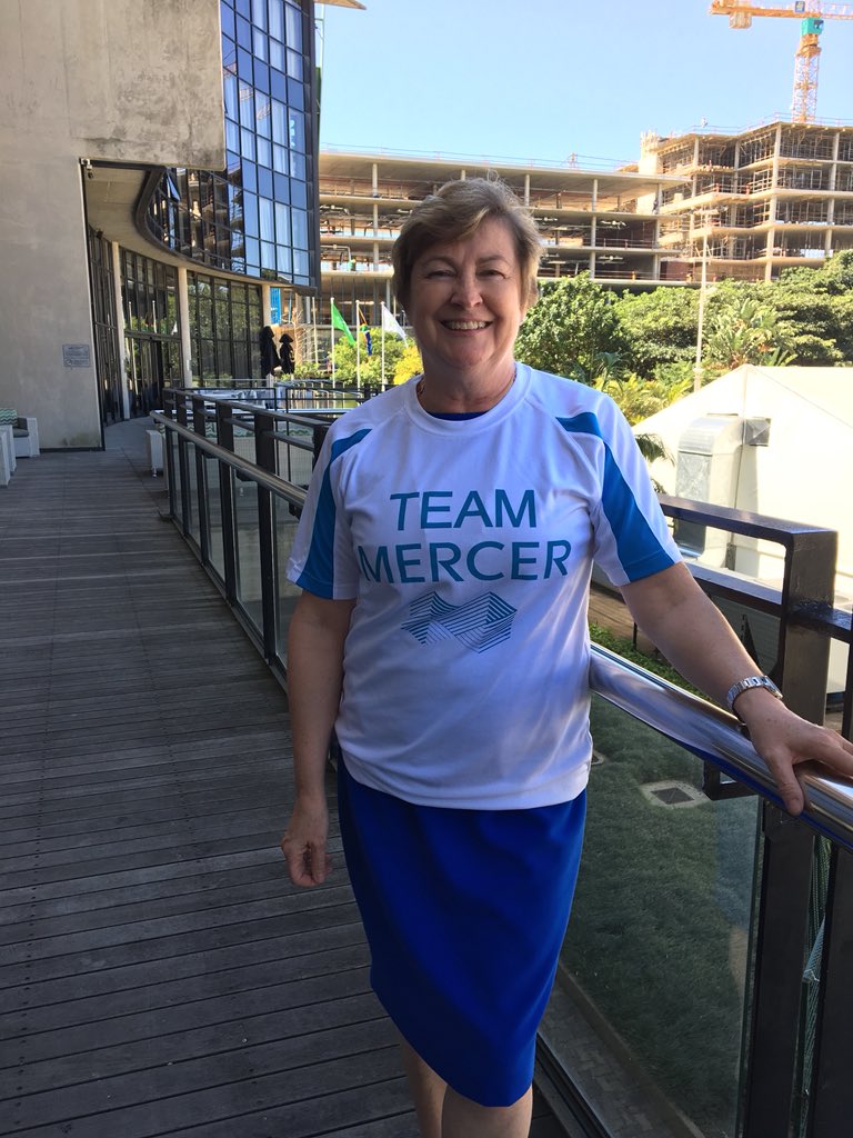 influentialdeb's tweet photo. #followtheshirt made it to Durban for the #AFHotTopics conference @mercer @ChristinaDove7 @guzmand https://t.co/qz6FYl4m65