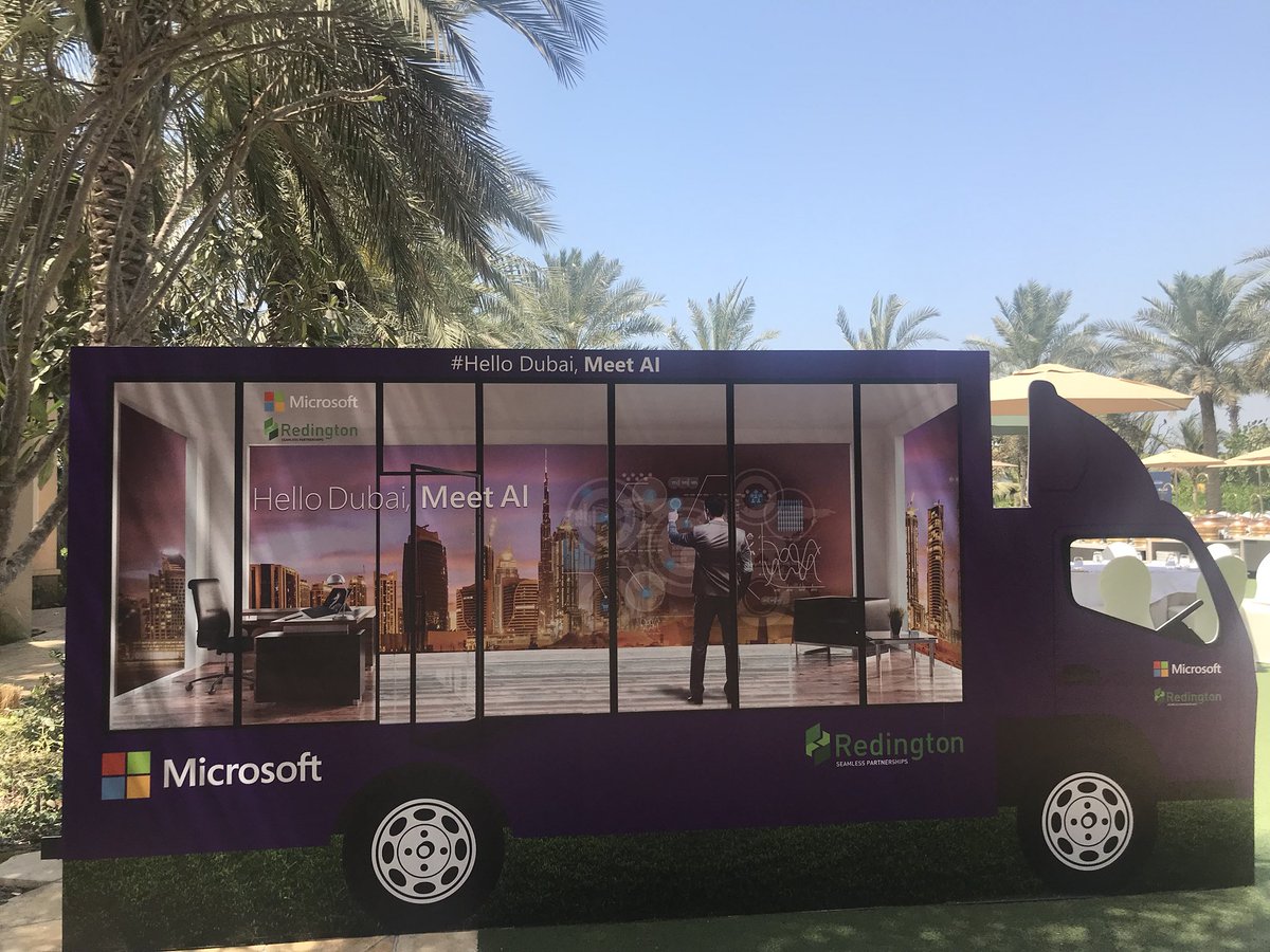 microsoftgulf's tweet photo. If you are at the Retail Leaders Circle and want to transform your retail business with AI, register now at the Microsoft stand to get #HelloDubaiMeetAI roadshow to you! 
Alternatively, you can register now at https://t.co/Mvoa9hc84v 

#RLCMENA18 https://t.co/xwU6E59rZH
