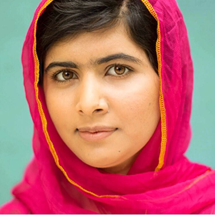 Malala Yousafzai ( @Malala ), militante pakistanaise pour le droit des femmes et l’accès à l’éducation des filles, Prix Simone de Beauvoir, Prix Sakharov et enfin Prix Nobel de la paix 2014