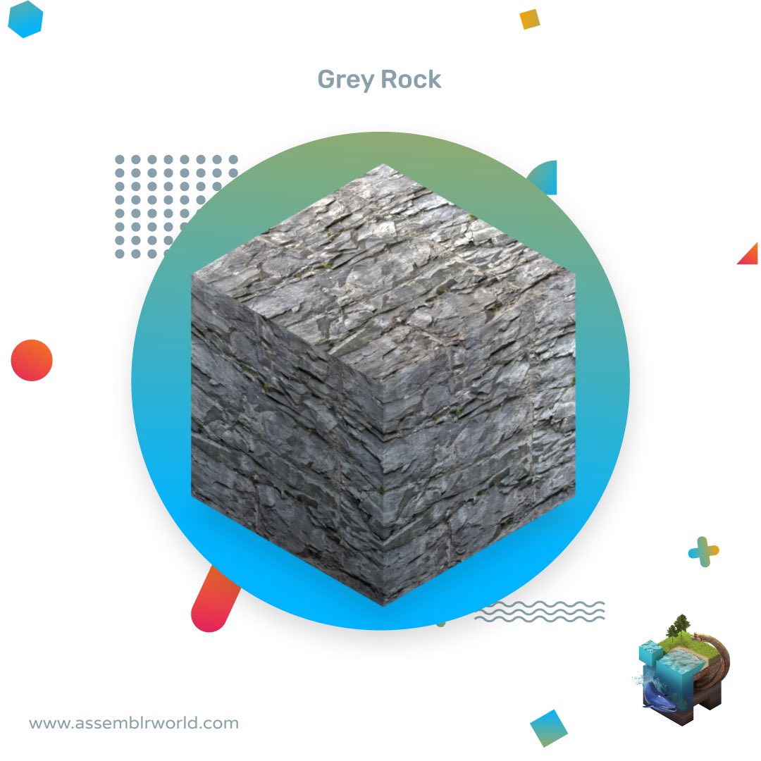 assemblrworld's tweet photo. This week’s #assemblrmaterial is: Grey Rock! You can find this texture under the “rocks” category in the material library.

#madewithassemblr #assemblr #assemblrapp #assemblrworld
#ARKIT #ARCORE #3D #platform #ARplatform #sandbox #buildingblocks #3Drock #rock #material https://t.co/gsS8PA0dL8