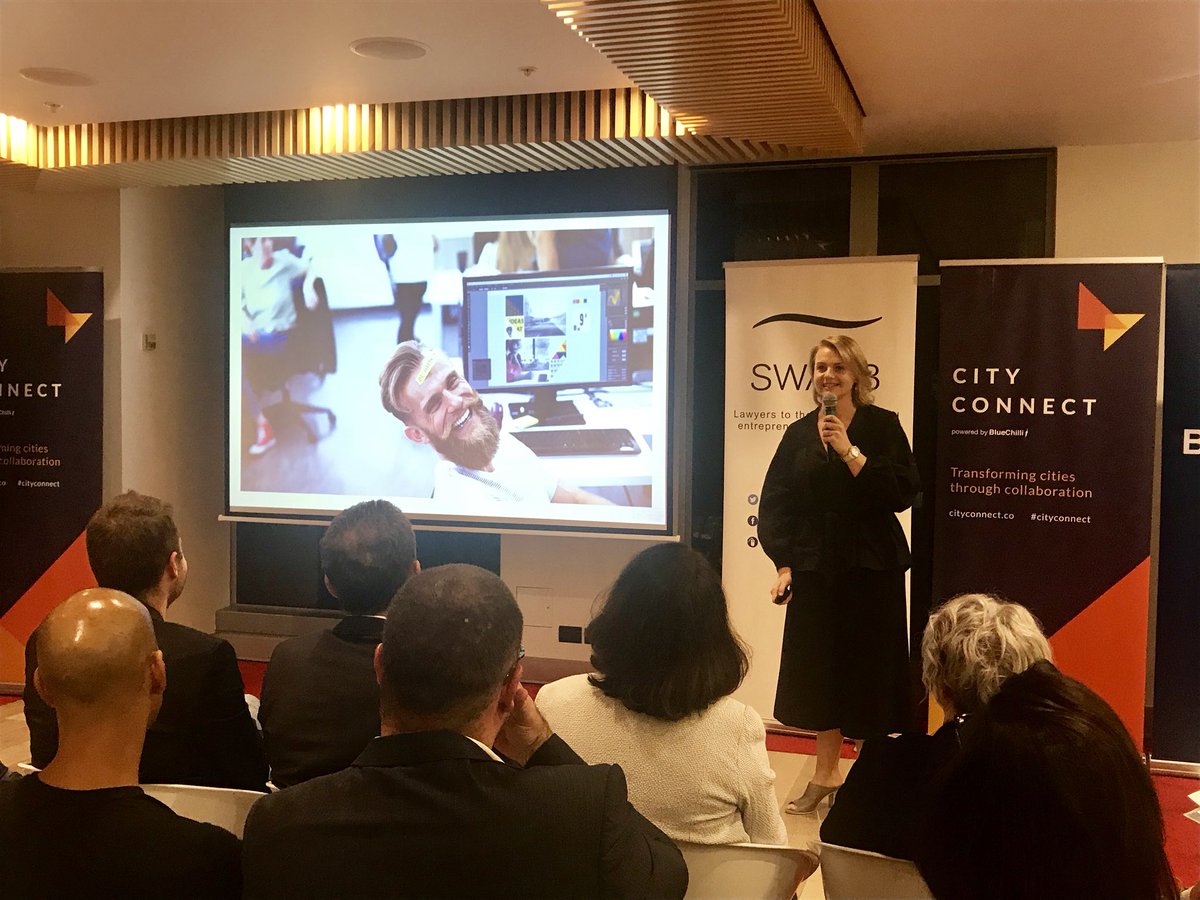 Loving <a href="/jess_blomfield/">Jess Blomfield</a>’s startup, @coworkally! She’s created “JessBot” - A personal assistant chatbot combining AI to facilitate professional development. Such an awesome and easily adaptive platform!

Our final <a href="/CityConnectBC/">CityConnect</a> pitch of the night!⚡️