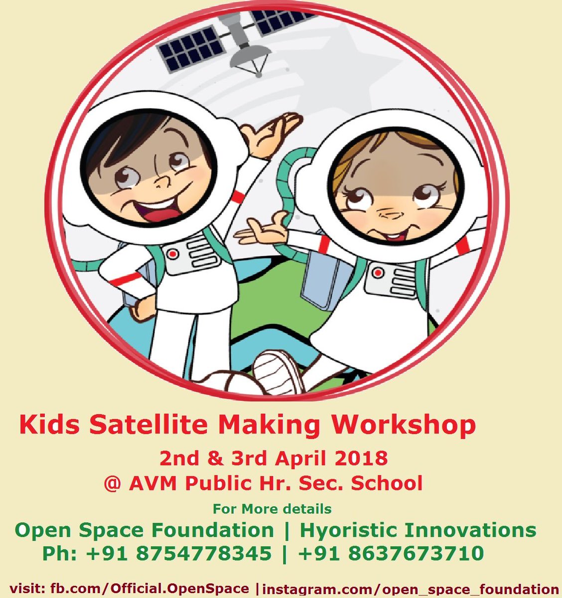Official_OSF's tweet photo. #Satellite Making workshop for Kids.. #OpenSpace #OpenScience #SDG4 #InnovateYourSpace #Science4Development #Science4SDG @STEMLearningUK @stemalliance_eu @space_awe @unawe @scientix_eu @NSF @SunTV @PTTVOnlineNews @dinamalarweb @daily @CNNnews18 https://t.co/SyxjRWTTC0