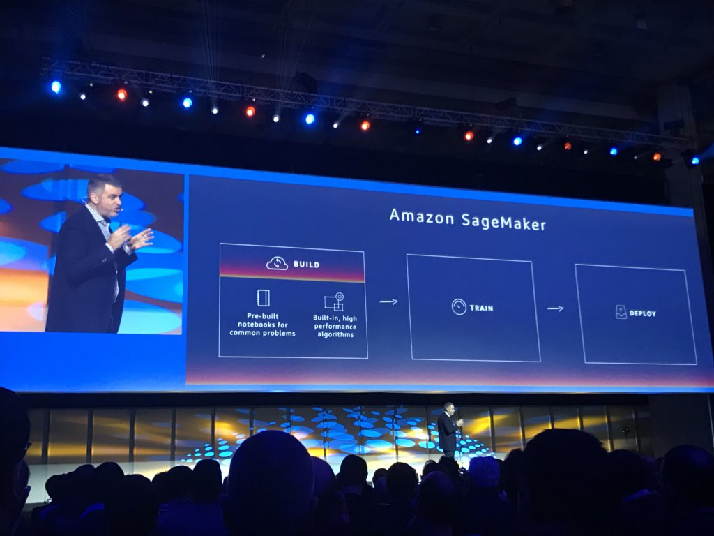 mtorriani's tweet photo. Sagemaker the developers “lego” for AI #AWSSummit #ML #AI https://t.co/8XaD7gs9uC