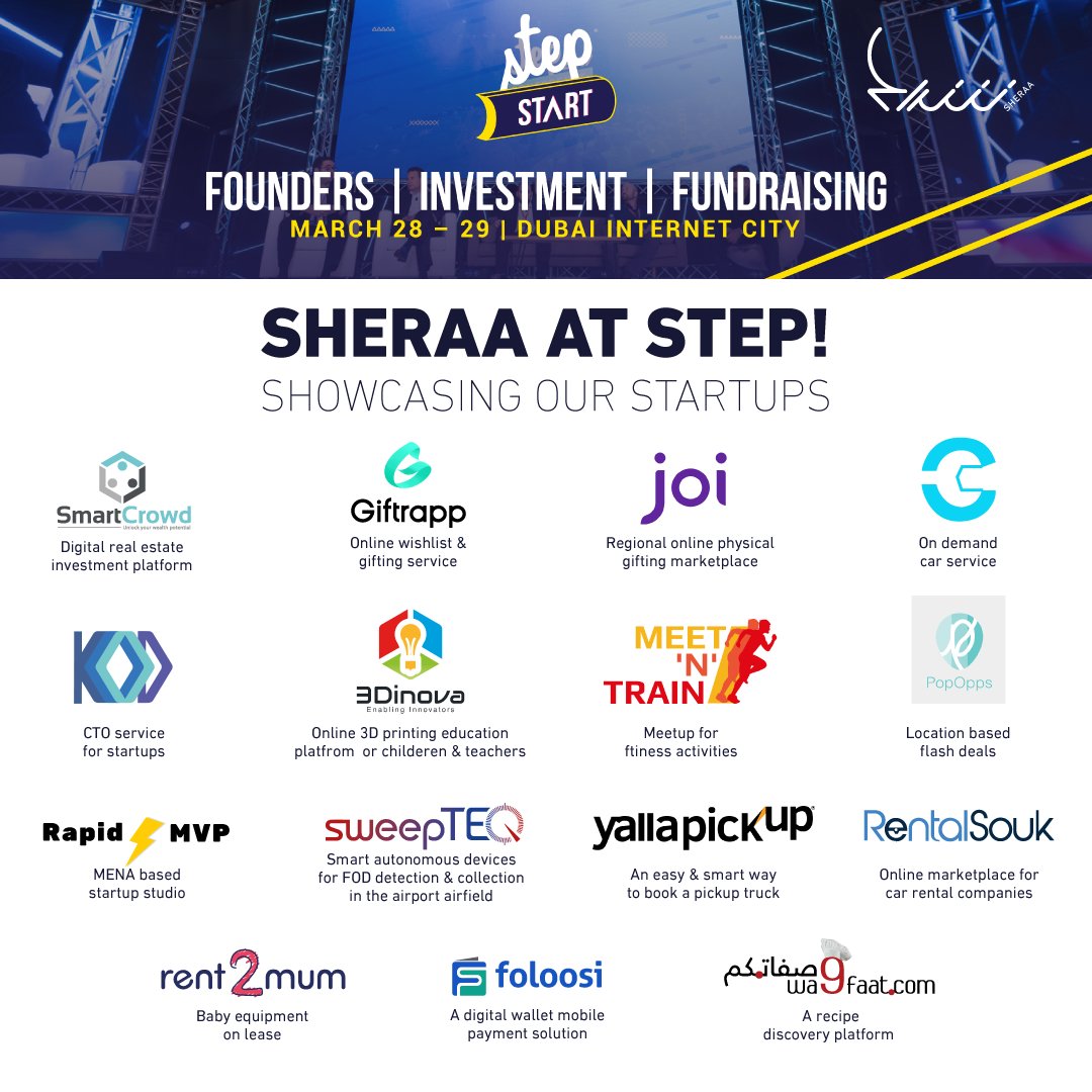 sheraasharjah's tweet image. Who's going to be at Step tomorrow?✋
Catch us and our startups at Step Start at the two-day conference, and don't forget to say hi!

#stepconference #step2018 #stepstart
