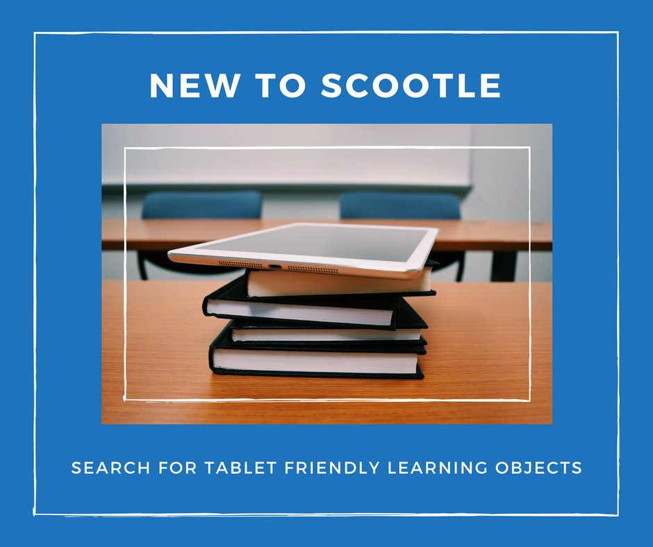 scootle's tweet photo. NEW > You can now filter by tablet friendly learning objects in Scootle! Use the filters to refine your search results to only show those that are tablet friendly #auedchat #edchat #scootle #AusCurr #tabletfriendly https://t.co/zvMwzcclYT https://t.co/mdb52PLWOm