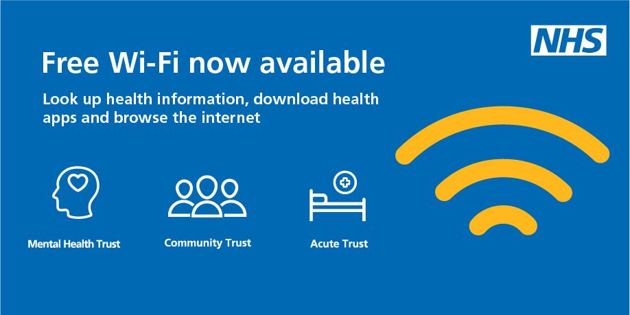 Did you know you can hook up to free wifi at our Gloucestershire sites? Search for NHS Wi-Fi to get online. #nhswifi