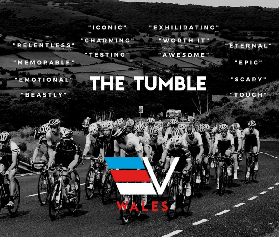 Velothon's tweet photo. When we asked you to describe The Tumble... #VELOTHONWales https://t.co/h12lu3bJJ6