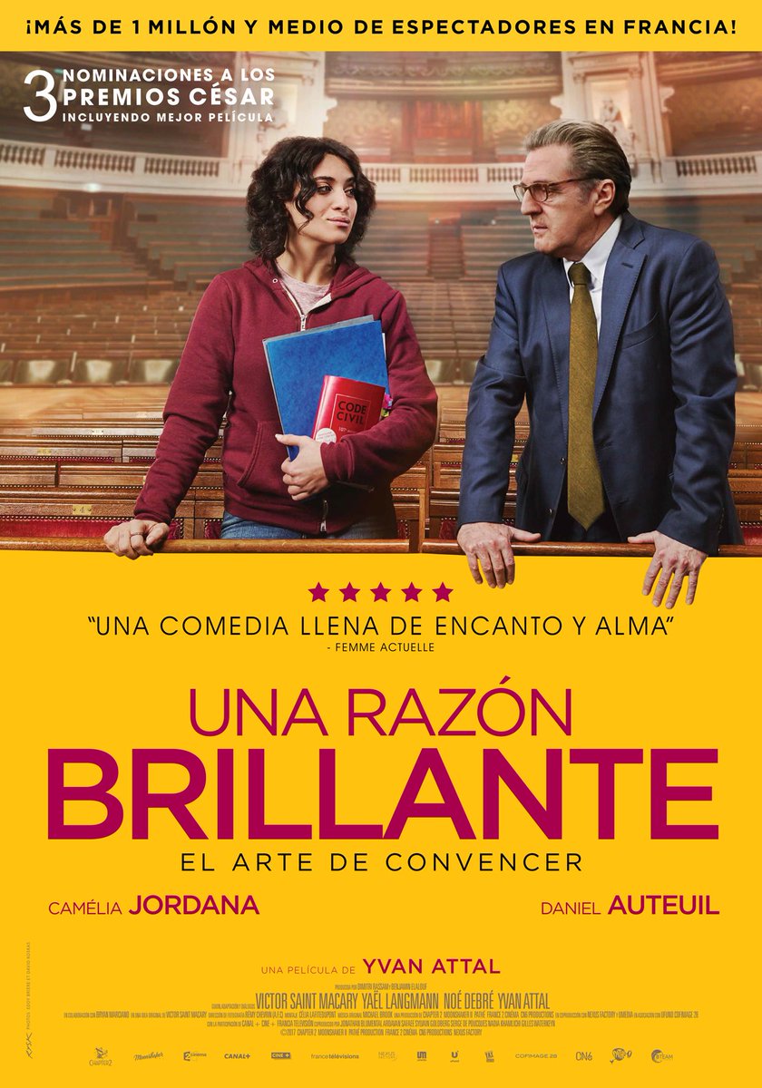 iberdrola's tweet photo. TE INVITAMOS al cine a ver #UnaRazónBrillante, una comedia sobre el debate entre un profesor y su alumna📚 .
❤ y comenta con #MiRazónBrillante y llévate una de las 300 entradas dobles 🎞🍿 https://t.co/7QzuvWoPcT