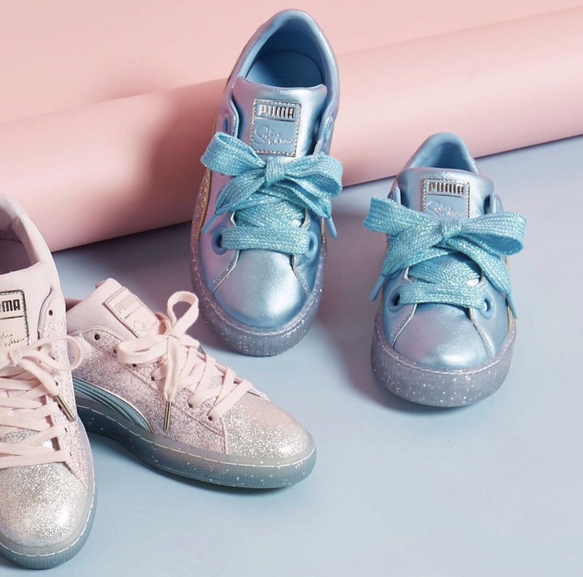 SOPHIAWEBSTER's tweet photo. ππ Why have one #PumaXSophiaWebster sneaker when you can have three? π @TessutiUK π #PrincessPuma #SophiaWebster #Tessuti πΈ #Regram https://t.co/zYHpFjsGmc