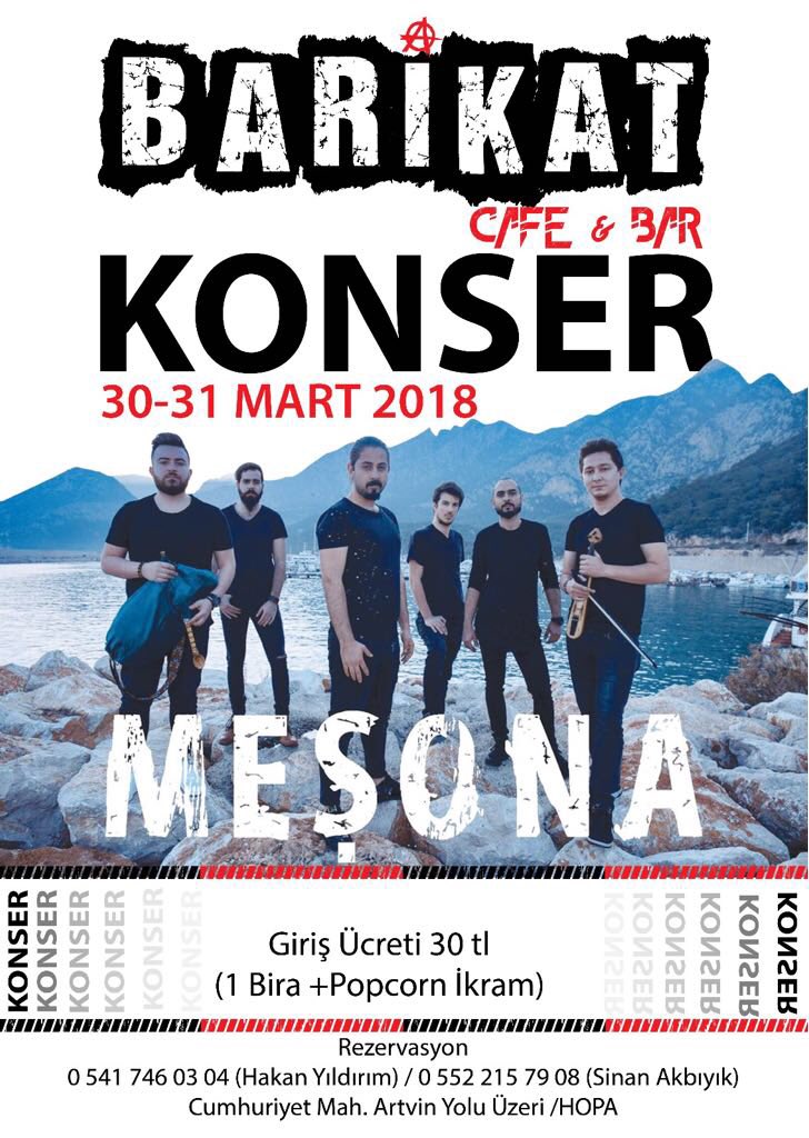 mesonaofficial's tweet photo. Uzun bir aradan sonra, tekrar Hopa’dayız.30 Mart,Cuma (Mekan Açılış) ve  31 Mart Cumartesi, Her iki Akşam da Barikat Bar sahnesindeyiz.Görüşmek dileğiyle ✌️
İletişim : 0 (541) 746 03 04 - 0 (552) 215 79 08
#artvin
#hopa
#konser
#tulum
#kemençe 
#karadeniz https://t.co/VyUwLKFN2S