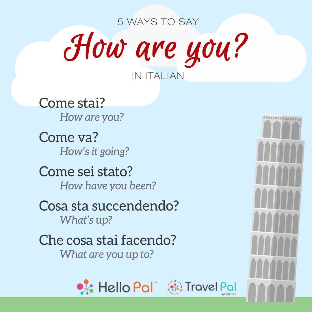 Hello Pal on Twitter "Are you learning Italian? Make sure you know these basic phrases by heart