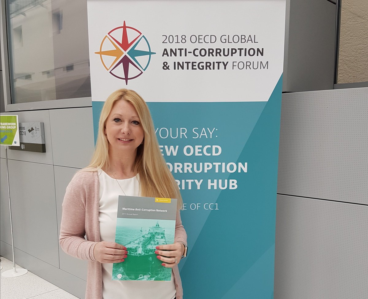 We are pleased to launch the MACN 2017 Annual Report at the #oecdintegrity forum. The report features updates on progress in tackling maritime corruption around the world through collective action maritime-acn.org/news/2018/3/27… <a href="/OECDgov/">OECD Governance</a> <a href="/BSRnews/">BSR</a>