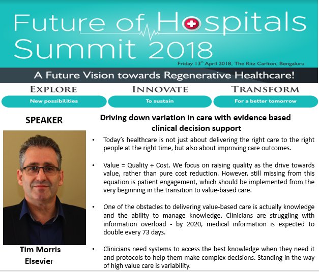 UBSTconferences's tweet photo. Welcome @ElsevierT2 Knowledge Partner @ElsevierIndia for Future of Hospitals Summit 2018. Register https://t.co/v0zTNMOZmt #Hospital #futurehospital #healthtech #digitalhealth #hospitalmanagement #healthcaretechnologies #hospitalstrategy #Elsevier #CDSS #HealthIT #UBSTHS #UBST https://t.co/hDKt4K8LVL
