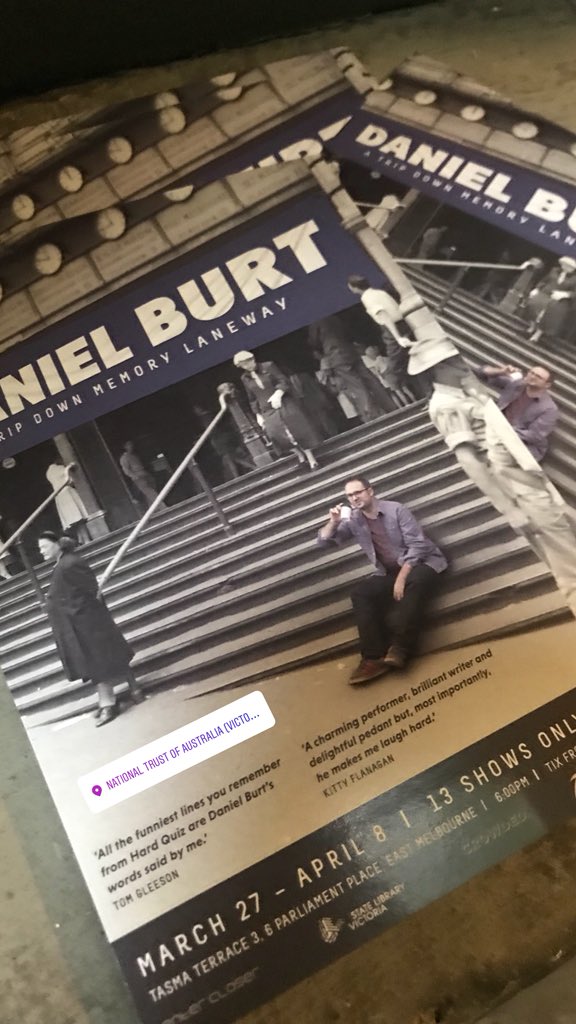 My fellow teachers, it is my melancholy (amazing) duty to inform you, that this show is a giggle fest - go see @trubnad and either learn about the funny side of #Melbourne #history or confirm what you know. Nice work. #MICF #zigorzag 🤔 #histedchat #historyteacher <a href="/HTAVed/">HTAV</a>