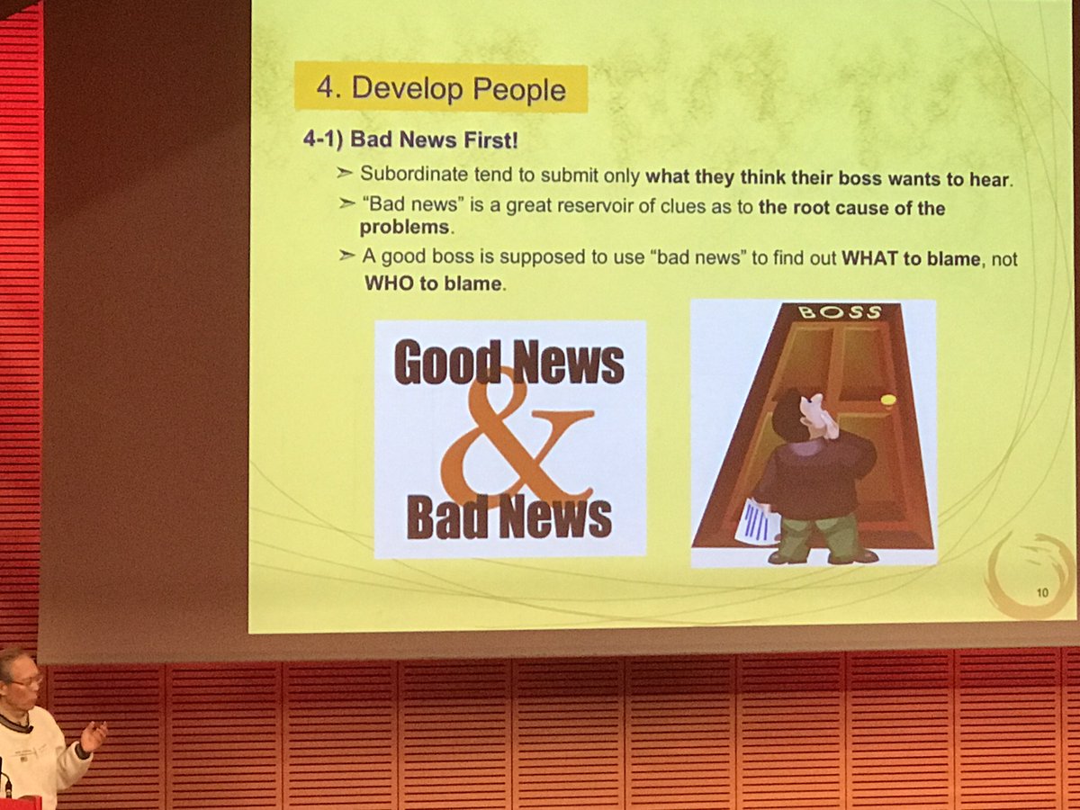 JeanPhiD's tweet image. Pour confirmer les propos de @DanielJonesLean que le #TPS est un système d'apprentissage, Isao Yoshino nous explique que le développement de personnes et fondamental ! #LeanSummit #Learningsystem