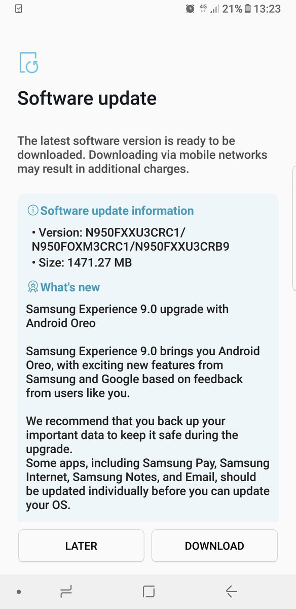 i_am_amitwayal's tweet image. Finally My #Note8 updated with #Oreo- #SamsungUI 9.0...😍😘😘

Thank you @Samsung_IN team for awesome update...😊😊
