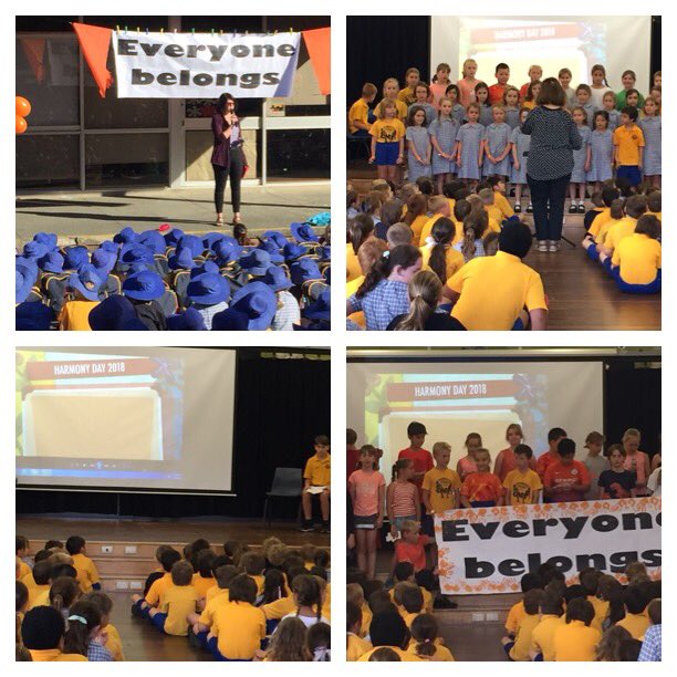 We celebrated Harmony Day today. Thanks to 4MC for hosting a wonderful assembly.