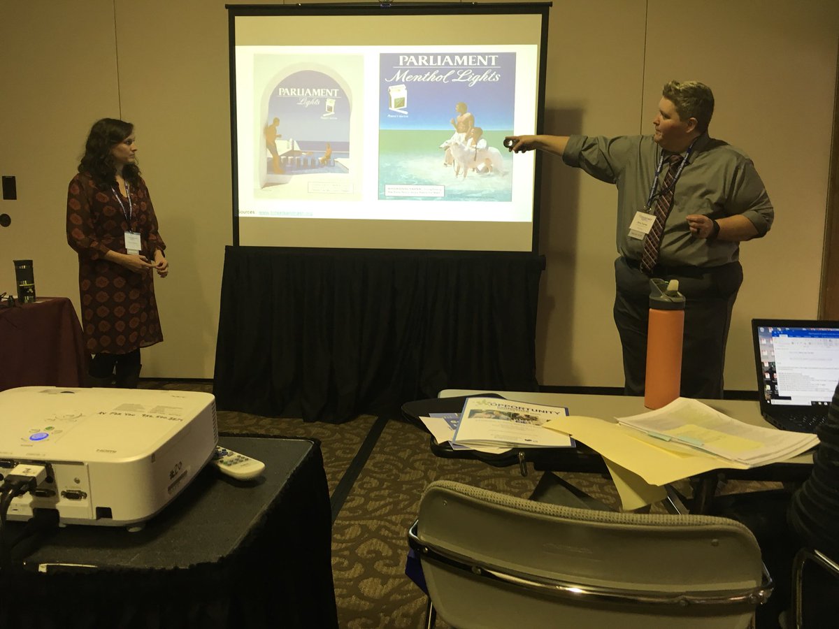 MKETobaccoFree's tweet photo. Learning more about Disrupting Disparities and menthol tobacco at #OppCon2018.  Grateful to learn from our neighbors in Minnesota! #LGBTQopportunity #BlackLivesMatter #LGBTQhealth https://t.co/y7f1PJowb3