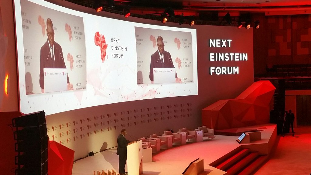 H.E. <a href="/Macky_Sall/">Macky Sall</a>, President of Senegal 🇸🇳, promotes the importance of investing in the transformative power of #science, technology and #innovation, and of Africa's young people at #NEF2018