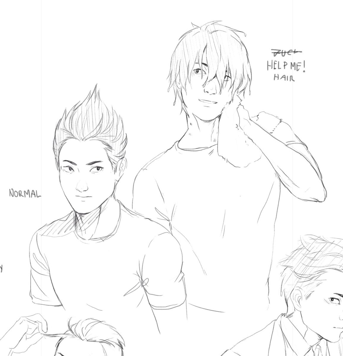 kindaichi with hair down anyone? 
just...  good damn it boy!
(i made some freinds suffere because of this. now you have to suffere with us hahah)
shoutout to kakkoweeb on tumblr!!! 