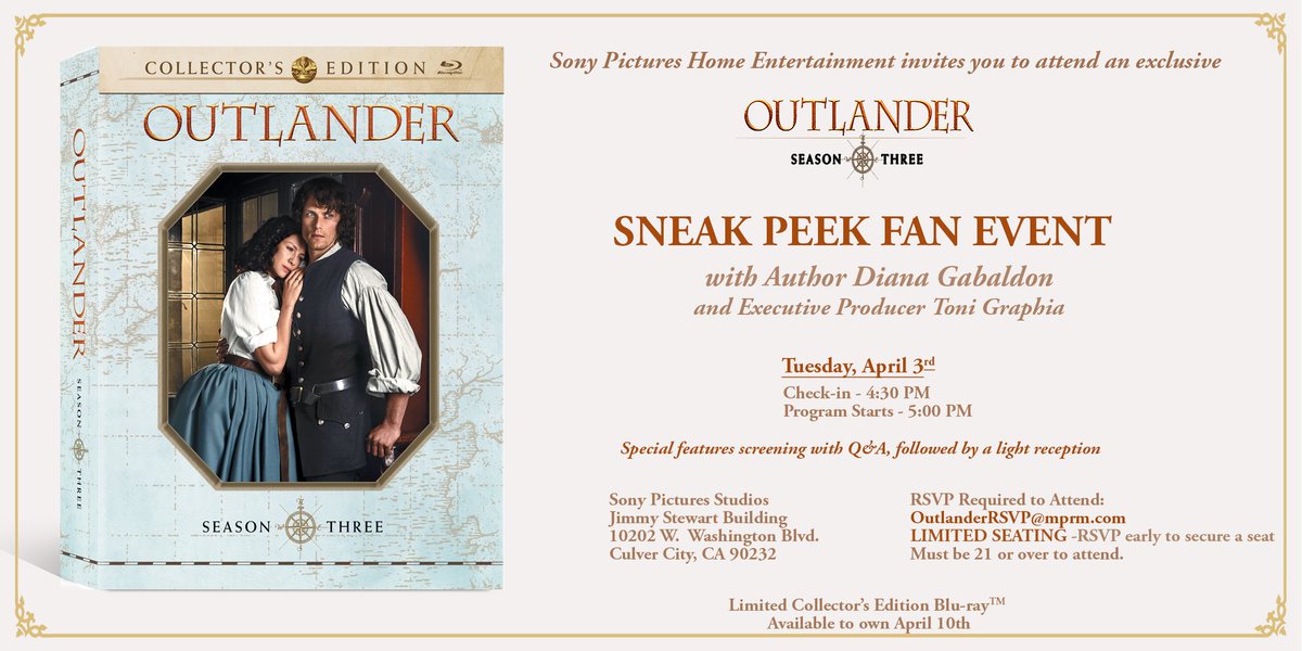 So...who's available to join me and Toni in LA on April 3rd?  (Note that it's free, but limited seating, so RSVP!  (NOT to me--to Sony!)