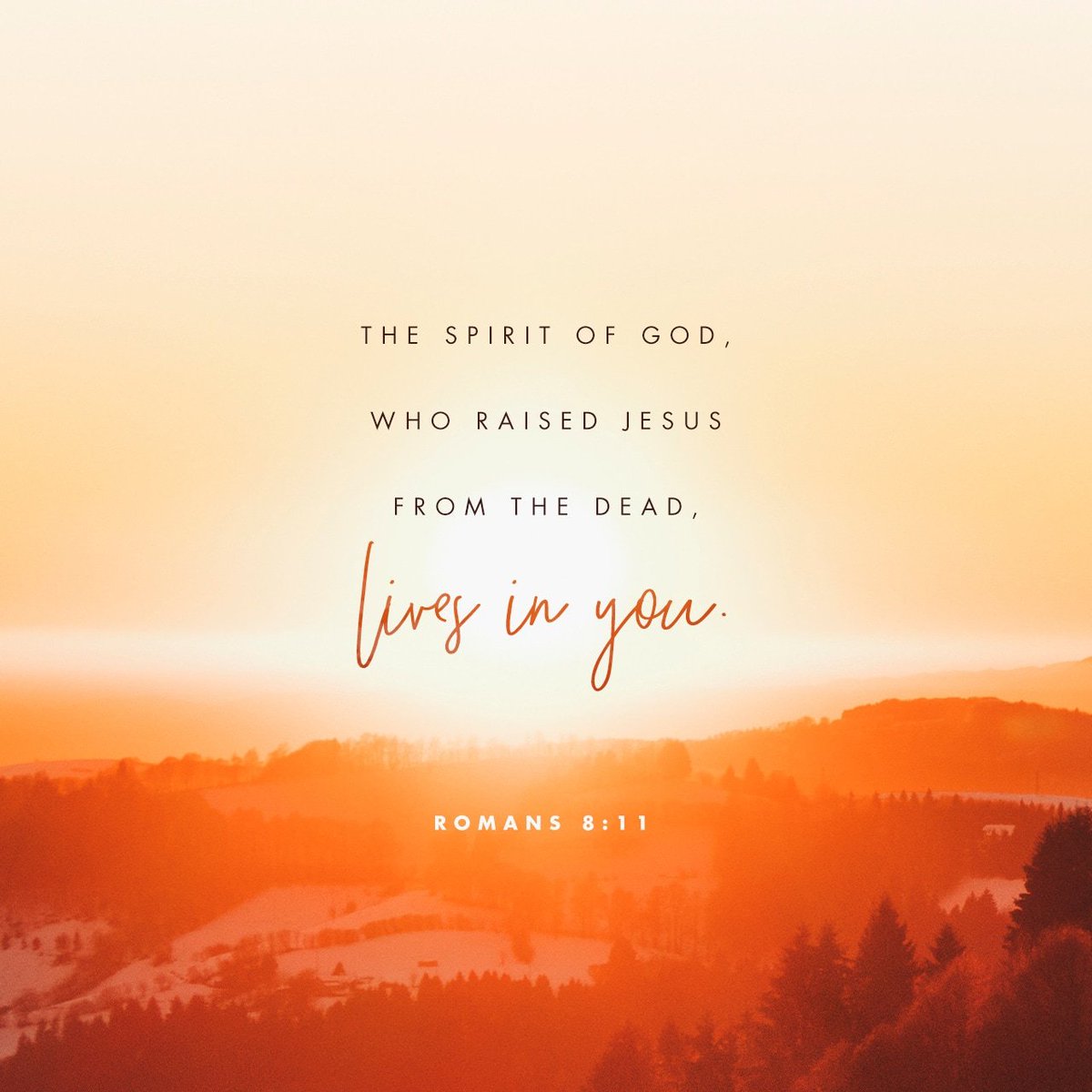 Daily_Bible's tweet photo. The Spirit of God, who raised Jesus from the dead, lives in you. And just as God raised… https://t.co/RUGKsrgyhr https://t.co/0KhTnJhZBm