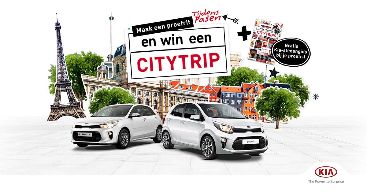 Als je met Pasen een proefrit maakt in een Kia ontvang je van ons niet alleen een gratis Kia-stedengids, maar maak je ook kans op een citytrip in een stad naar keuze! 🏙️☀️ Dus kom na het 🥚🥚 zoeken jouw favoriete Kia uitzoeken 😉 buff.ly/2I9auYp