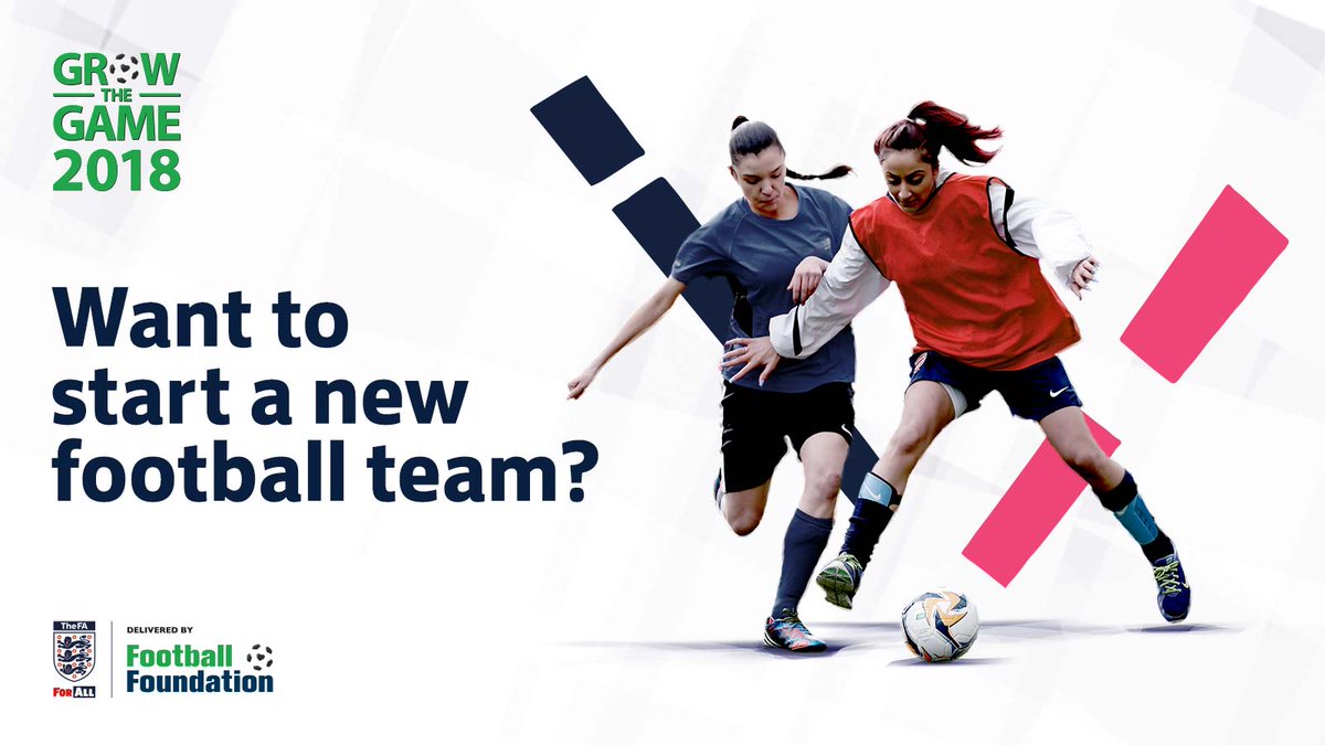 FootballFoundtn's tweet photo. A £1,500 grant from The @FA is available for people looking to start a new women and girls football team. 

But hurry, the Grow the Game deadline closes Thursday 29 March! 

https://t.co/lid20rg8am https://t.co/s9RAQyUL9y