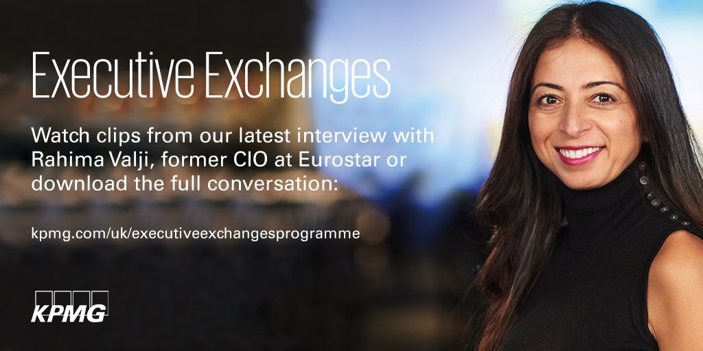 fionailly's tweet image. Our interview with former #CIO at @Eurostar reveals an insider’s view on
true #biztransformation. Watch highlights here: bit.ly/2G3iU33 #KPMGExecutiveExchanges