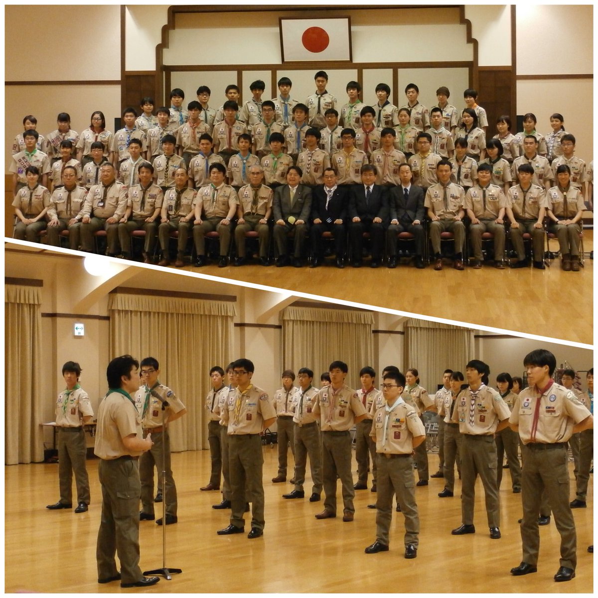 午前 久し振りに文部科学省へ ボーイスカウト日本連盟に於いて高校生年代で獲得できる最高位の進級章である富士章を受章したスカウト が文部科学大臣を表敬訪問し ボーイスカウト振興議員連盟の理事として陪席 式典後には先輩スカウトとして激励の言葉を述べました