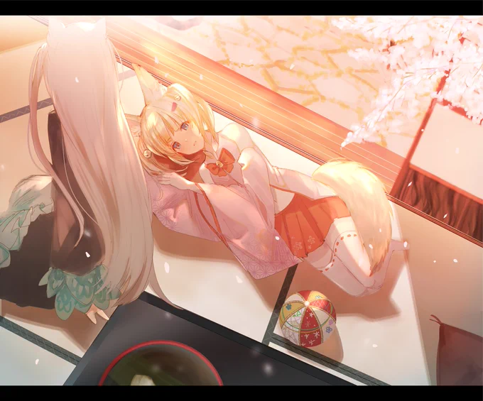 春ののじゃのら
#バーチャルのじゃロリ狐娘youtuberおじさん
#Nora_Cat 