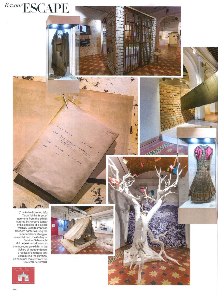 PartitionMuseum's tweet photo. A big #thankyou to @BazaarIndia for featuring the #PartitionMuseum.Their latest #Issue has covered some of #India's biggest #Museums and the people behind it.#Magazine #feature #article #Partition #history #9th #Anniversary #BazaarCreatives2018 #BazaarEscape #Bazaar #curate #art https://t.co/Z9GkemDdtB