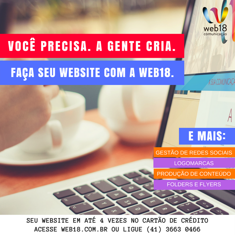 Web18S's tweet photo. Faça seu website aqui na Web18. 
A qualidade que você precisa com agilidade na entrega e valores acessíveis.

Ligue agora (41) 3663 0466 ou acesse https://t.co/yPgeOovNWS. https://t.co/akVpo5Cq5T