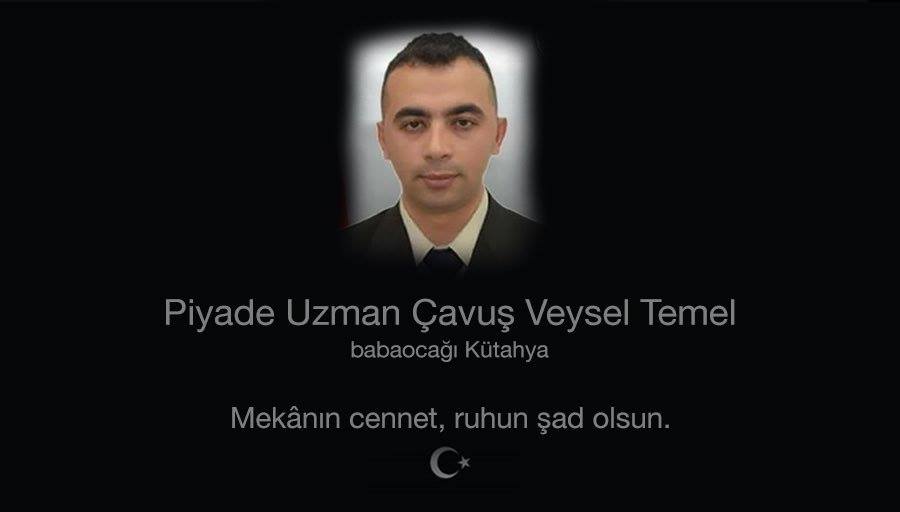 AAnlamak's tweet photo. Afrin’de şehit düşen Piyade Uzman Çavuş Veysel Temel’e Allah’tan rahmet, ailesine sabır dileriz. Mekanı cennet, ruhu şad olsun. https://t.co/8B99ZXQfwr
