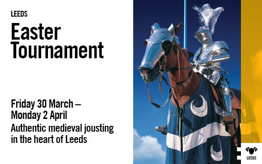 Heading to <a href="/Royal_Armouries/">Royal Armouries</a> jousting event this Easter weekend join us and friend's at the <a href="/LeedsDock/">Leeds Dock</a> #EasterMiniMarket with
<a href="/Paellapizza/">pizzageoff</a> 
<a href="/kneadpitta/">Knead Pitta</a> 
<a href="/fingerbutties/">Fish Finger Heaven</a> 
<a href="/Rubysstreetkit1/">Rubys Street Kitchen</a> 
Market stalls to follow