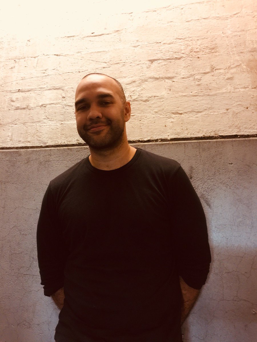 abcmelbourne's tweet photo. The excellent Craig Quartermaine backstage at #comedybites - show is called The Quaterblood Prince in this year’s @micomfestival  @samishah @LindyBurns https://t.co/B2KaRbo7r3